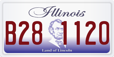 IL license plate B281120