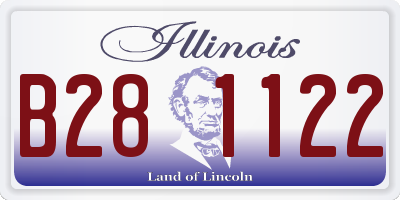 IL license plate B281122