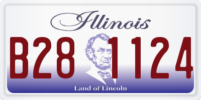 IL license plate B281124