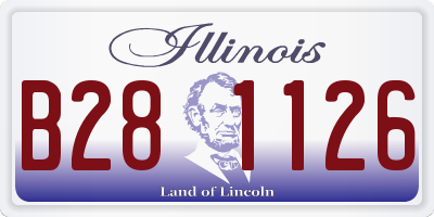 IL license plate B281126