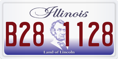 IL license plate B281128