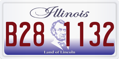IL license plate B281132