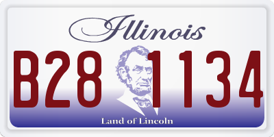 IL license plate B281134
