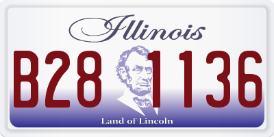 IL license plate B281136