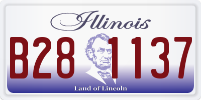 IL license plate B281137