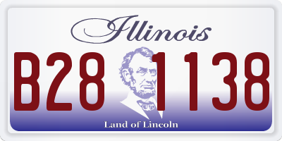 IL license plate B281138