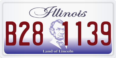 IL license plate B281139