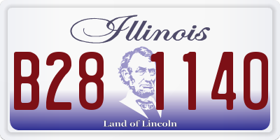 IL license plate B281140