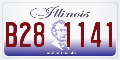 IL license plate B281141