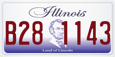 IL license plate B281143
