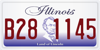 IL license plate B281145