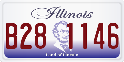 IL license plate B281146