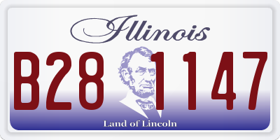 IL license plate B281147