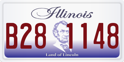 IL license plate B281148