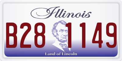 IL license plate B281149