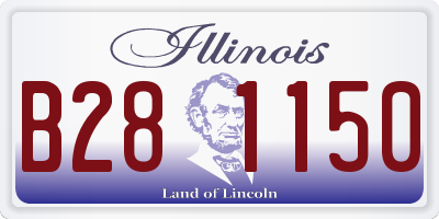 IL license plate B281150