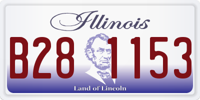 IL license plate B281153