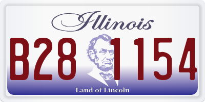 IL license plate B281154
