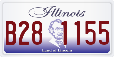 IL license plate B281155