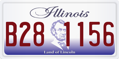 IL license plate B281156