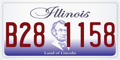 IL license plate B281158