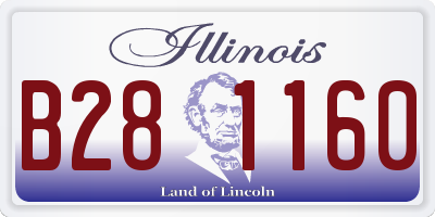 IL license plate B281160