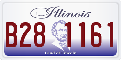 IL license plate B281161