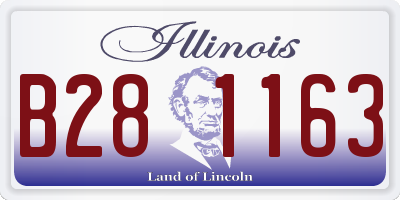 IL license plate B281163
