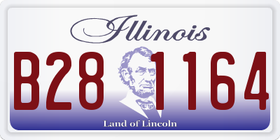 IL license plate B281164
