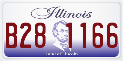 IL license plate B281166