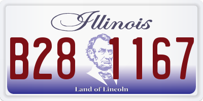 IL license plate B281167