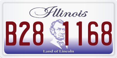 IL license plate B281168