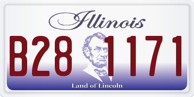 IL license plate B281171