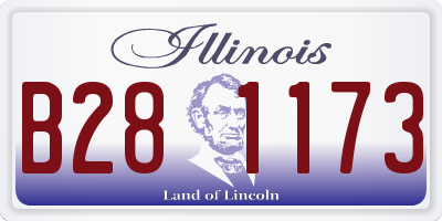 IL license plate B281173