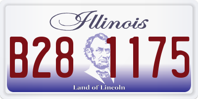 IL license plate B281175