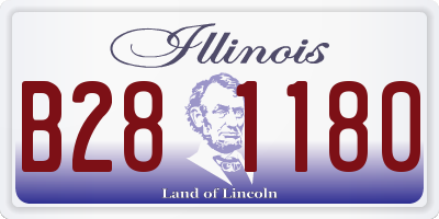 IL license plate B281180