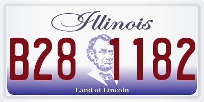 IL license plate B281182