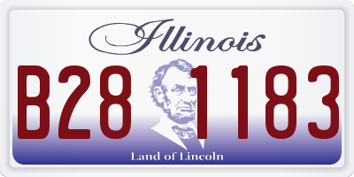 IL license plate B281183