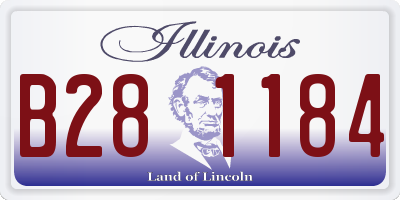 IL license plate B281184