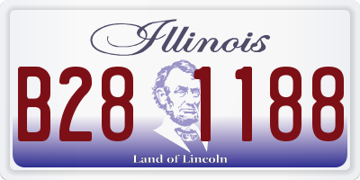 IL license plate B281188