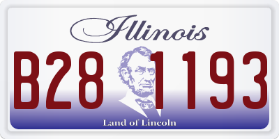 IL license plate B281193