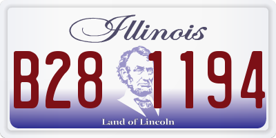 IL license plate B281194
