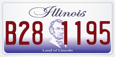 IL license plate B281195