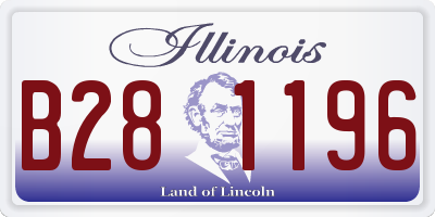 IL license plate B281196