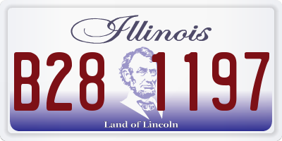 IL license plate B281197