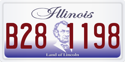 IL license plate B281198