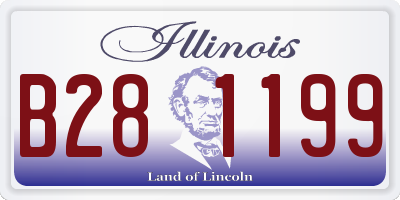 IL license plate B281199