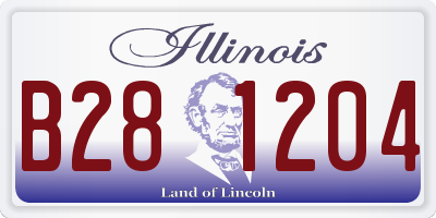 IL license plate B281204