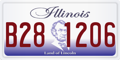 IL license plate B281206