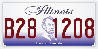 IL license plate B281208